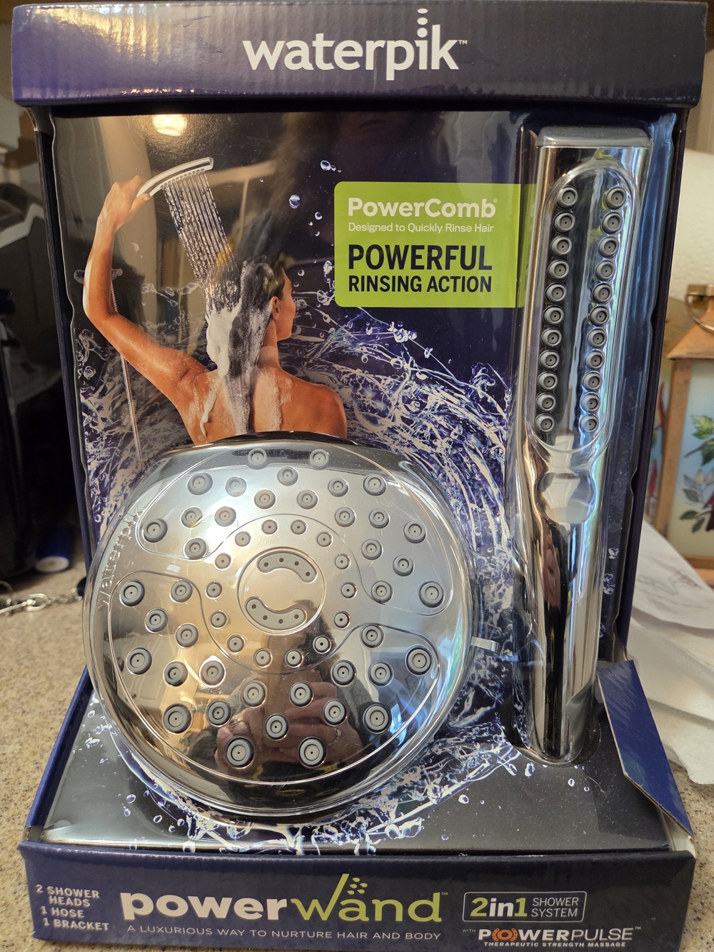 Waterpik PowerWand 2-in-1 Shower System in Chrome